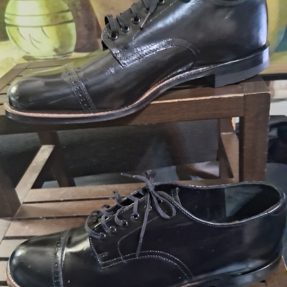 Stacy Adams Black Leather Oxfords main image 10